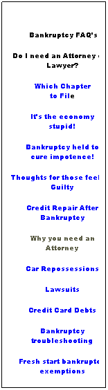 Find out how each chapter of the bankruptcy code works. Thoughts for those feeling guilty about bankruptcy as well as costs and fees.
How do you repair credit after bankruptcy and why you need a bankruptcy lawyer